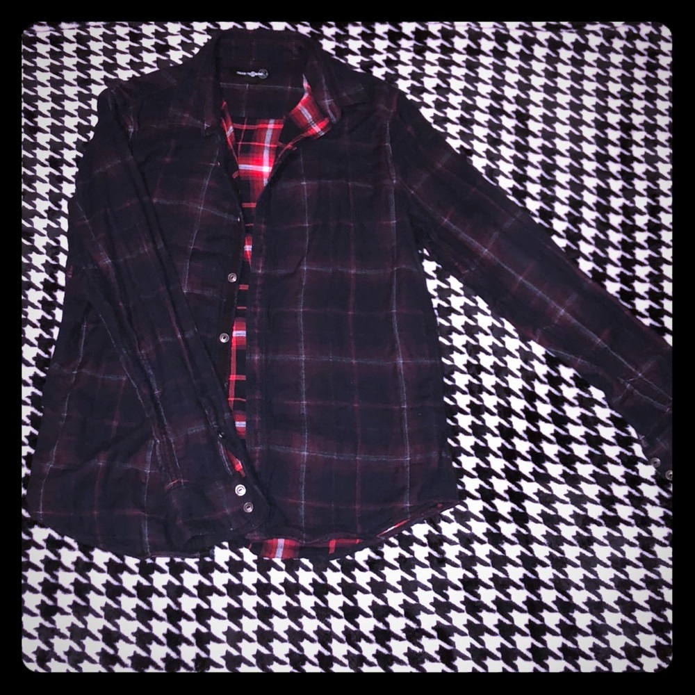 NWOT Plaid button-down shirt
